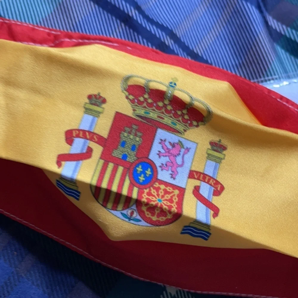 New Spain flag face mask